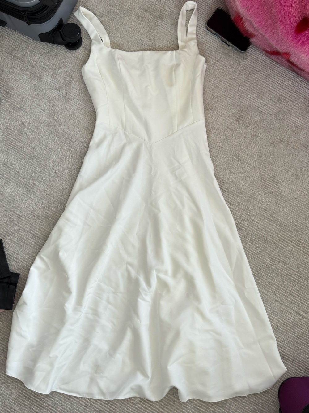 NEVER WORN Classic White A-Line Sundress/Wedding Dress